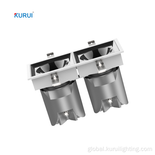 Square Dubul-Head Adjustable Led Hotel Downlight Square Dubul-Head Adjustable Angle Led Hotel Downlight Manufactory